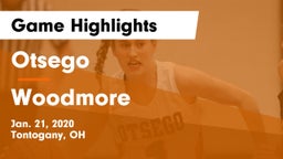 Otsego  vs Woodmore  Game Highlights - Jan. 21, 2020