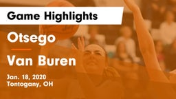 Otsego  vs Van Buren  Game Highlights - Jan. 18, 2020