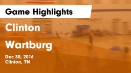 Clinton  vs Wartburg Game Highlights - Dec 30, 2016