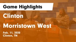 Clinton  vs Morristown West Game Highlights - Feb. 11, 2020