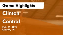 Clinton  vs Central Game Highlights - Feb. 19, 2020