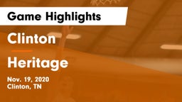 Clinton  vs Heritage Game Highlights - Nov. 19, 2020