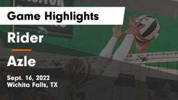 Rider  vs Azle  Game Highlights - Sept. 16, 2022