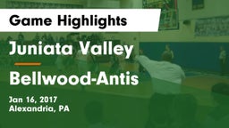 Juniata Valley  vs Bellwood-Antis  Game Highlights - Jan 16, 2017