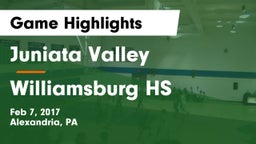 Juniata Valley  vs Williamsburg HS Game Highlights - Feb 7, 2017