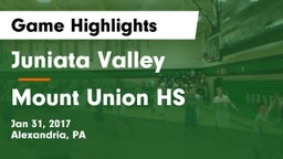 Juniata Valley  vs Mount Union HS Game Highlights - Jan 31, 2017