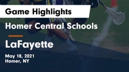 Homer Central Schools vs LaFayette  Game Highlights - May 18, 2021