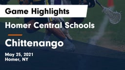 Homer Central Schools vs Chittenango  Game Highlights - May 25, 2021