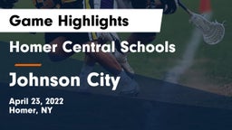 Homer Central Schools vs Johnson City  Game Highlights - April 23, 2022