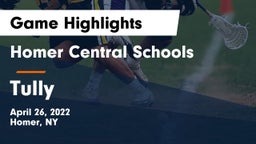 Homer Central Schools vs Tully   Game Highlights - April 26, 2022