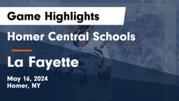 Homer Central Schools vs La Fayette Game Highlights - May 16, 2024