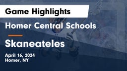 Homer Central Schools vs Skaneateles  Game Highlights - April 16, 2024