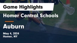 Homer Central Schools vs Auburn  Game Highlights - May 4, 2024