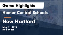 Homer Central Schools vs New Hartford  Game Highlights - May 11, 2024