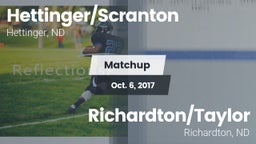 Matchup: Hettinger/Scranton vs. Richardton/Taylor  2017