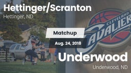 Matchup: Hettinger/Scranton vs. Underwood  2018