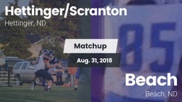 Matchup: Hettinger/Scranton vs. Beach  2018