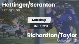 Matchup: Hettinger/Scranton vs. Richardton/Taylor  2018