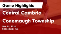Central Cambria  vs Conemaugh Township  Game Highlights - Dec 09, 2016