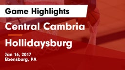 Central Cambria  vs Hollidaysburg  Game Highlights - Jan 16, 2017