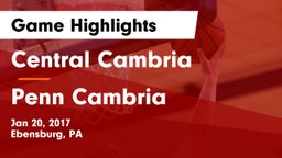 Central Cambria  vs Penn Cambria  Game Highlights - Jan 20, 2017