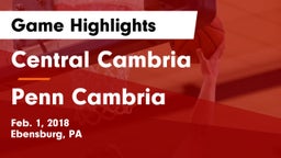 Central Cambria  vs Penn Cambria  Game Highlights - Feb. 1, 2018