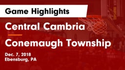 Central Cambria  vs Conemaugh Township  Game Highlights - Dec. 7, 2018