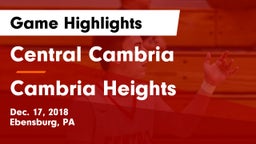 Central Cambria  vs Cambria Heights  Game Highlights - Dec. 17, 2018