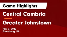 Central Cambria  vs Greater Johnstown  Game Highlights - Jan. 3, 2020