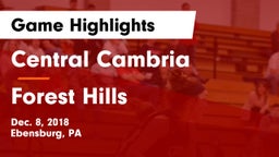 Central Cambria  vs Forest Hills Game Highlights - Dec. 8, 2018