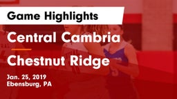 Central Cambria  vs Chestnut Ridge  Game Highlights - Jan. 25, 2019