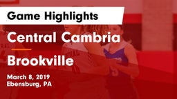 Central Cambria  vs Brookville  Game Highlights - March 8, 2019