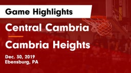 Central Cambria  vs Cambria Heights Game Highlights - Dec. 30, 2019
