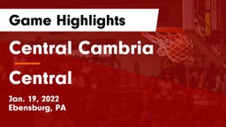 Central Cambria  vs Central  Game Highlights - Jan. 19, 2022