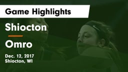 Shiocton  vs Omro  Game Highlights - Dec. 12, 2017