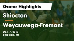 Shiocton  vs Weyauwega-Fremont  Game Highlights - Dec. 7, 2018