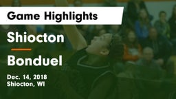 Shiocton  vs Bonduel  Game Highlights - Dec. 14, 2018