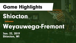 Shiocton  vs Weyauwega-Fremont  Game Highlights - Jan. 22, 2019