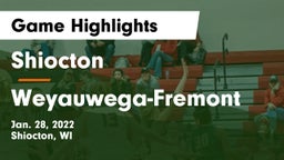 Shiocton  vs Weyauwega-Fremont  Game Highlights - Jan. 28, 2022