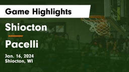Shiocton  vs Pacelli Game Highlights - Jan. 16, 2024