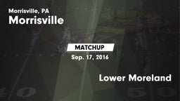 Matchup: Morrisville High vs. Lower Moreland 2016