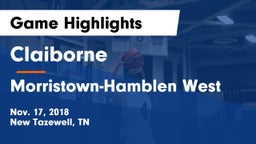 Claiborne  vs Morristown-Hamblen West  Game Highlights - Nov. 17, 2018