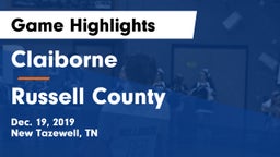 Claiborne  vs Russell County Game Highlights - Dec. 19, 2019