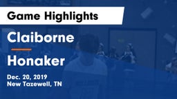 Claiborne  vs Honaker Game Highlights - Dec. 20, 2019