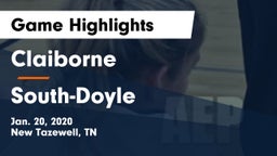 Claiborne  vs South-Doyle  Game Highlights - Jan. 20, 2020