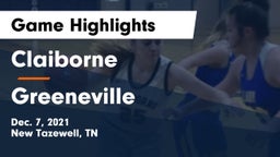 Claiborne  vs Greeneville  Game Highlights - Dec. 7, 2021