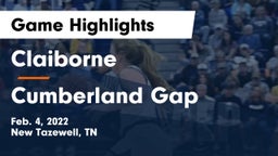 Claiborne  vs Cumberland Gap  Game Highlights - Feb. 4, 2022
