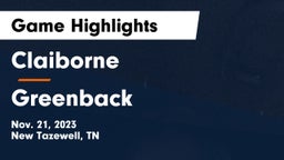 Claiborne  vs Greenback  Game Highlights - Nov. 21, 2023