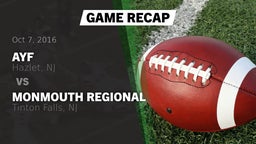 Recap: AYF vs. Monmouth Regional  2016