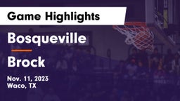 Bosqueville  vs Brock  Game Highlights - Nov. 11, 2023